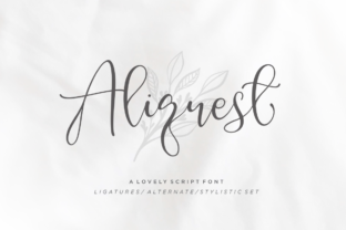 Aliquest Script: A Modern Handwritten Font for Creative Projects
