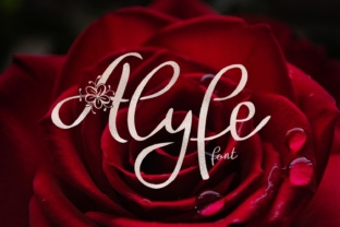 Alyfe: A Floral Typographic Statement