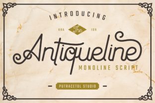Antiqueline: The Elegant Monoline for Luxurious Designs