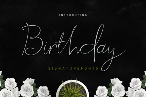 Birthday Script: A Modern Font for Everyday Creativity