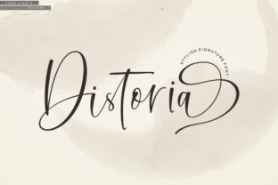 Distoria Script: An Upscale Italic Signature Font