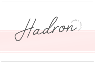 Hadron: More Than Just a Beautiful Handwritten Font