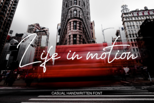 Life in Motion: An Artistic Font for Design