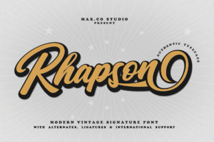 Rhapson Script: An Unexpectedly Cool Retro Revival in Modern Design