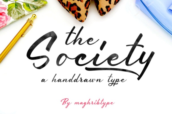 Society: A Hand-Painted Typeface for Authentic Lettering